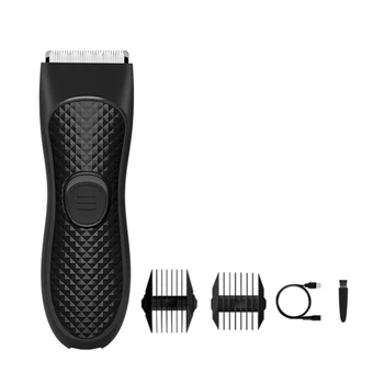 1 Takım erkek Elektrikli Düzeltici Kasık Saç Düzeltici kasık Epilasyon Samimi Alanlar Vücut Kesme Makinesi Siyah Epilatör Şarj Edilebilir Tıraş Makinesi