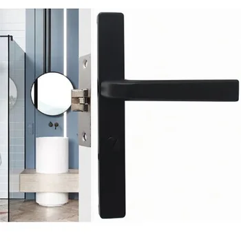 Dar banyo kapısı kilit seti Boyutu 130 mm Tuvalet Kolu Plakası anahtarsız kilit