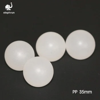 küresel Vanalar ve Rulmanlar için 35mm Polipropilen ( PP ) Küre Katı Plastik Bilyalar