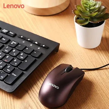 Lenovo NM50 Orijinal Kablolu Fare Serin Mor Dizüstü All-in-One Oyun Ofis Ev USB Taşınabilir Dizüstü All-in-One Fare Toptan