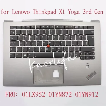 ThinkPad için X1 Yoga 3rd Gen (Tip 20LD, 20LE, 20LF, 20LG) Laptop C Kapak, SLV KBD CFE CBL DFN-ZS FRU:01LX952 01YN872 01YN912