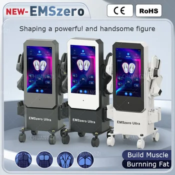 Yeni Başlatılan 2023 Emszero Vücut Şekillendirici Makinesi 4 Kolu RF DLS-EMSLIM Neo EMS Hıemt Kas İnşa Yağ Azaltma Cihazı