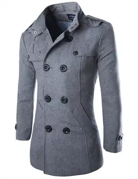 2023 Erkek Ceket Saf Pamuk Yıkanmış peluş ceket Erkekler Kalınlaşmak Sıcak Tutmak Trençkot Açık Rüzgar Geçirmez Erkek Palto