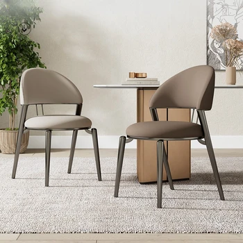 Iskandinav Lüks yemek sandalyeleri Modern Ev Tasarımı Minimalist yemek sandalyeleri Arkalığı Sillas De Comedor Ev Mobilyaları WZ50DC