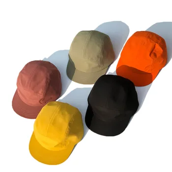 Saf Renk Yıkanmış Pamuk 5 Panel beyzbol şapkası tasarımcı şapkası Erkekler Snapback Kapaklar Kemik Kaykay Hip Hop Kadın Şapka Yeni