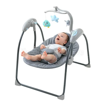 Salıncak Yatakları Sevimli Karikatür Oyuncak bebek mobilyası Elektrik Kontrol Bebek Sallanan Uyuyan Sandalye Müzik Bebek Salıncak Yatağı