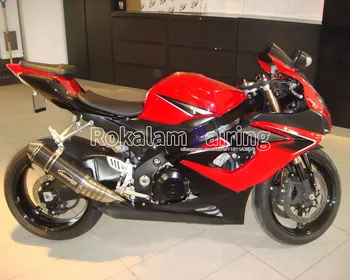 Suzuki için GSX-R1000 2005 2006 K5 GSXR1000 05 06 GSX R 1000 Kırmızı Siyah Özelleştirilmiş motosiklet kaporta kiti (Enjeksiyon kalıplama)
